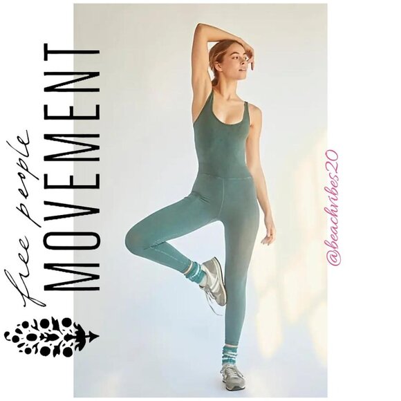 FP MOVEMENT BY FREE PEOPLE Good Karma Onesie Shark XL NWOT FP-334 - Picture 3 of 4